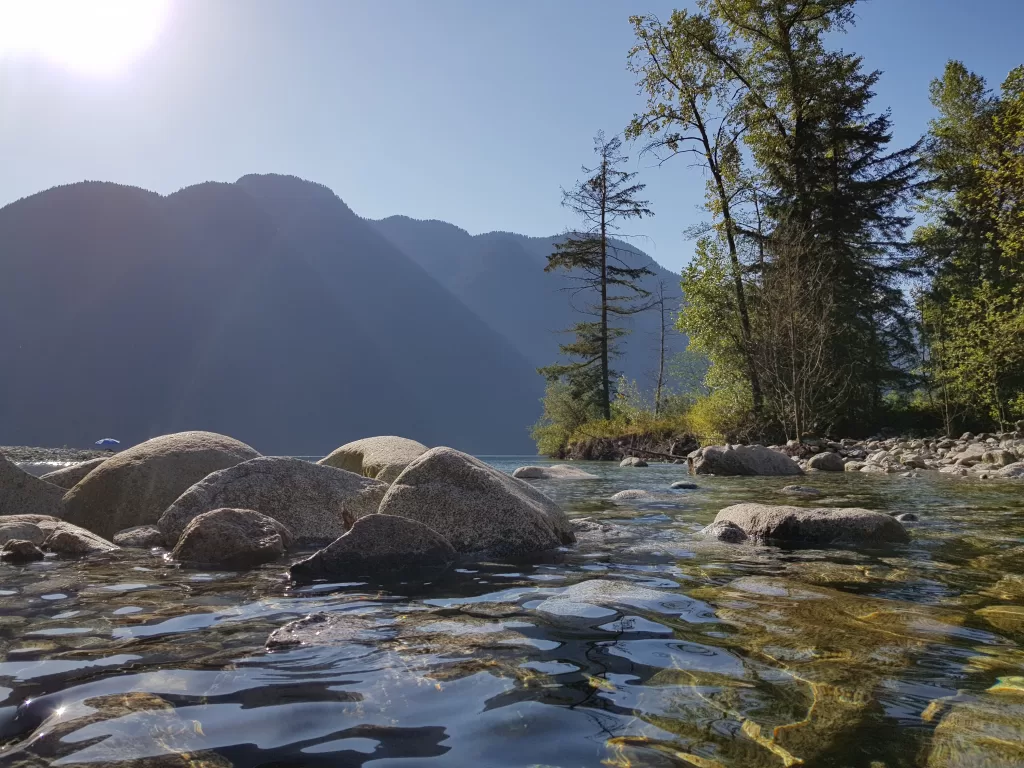 Enjoying the pool below the falls again