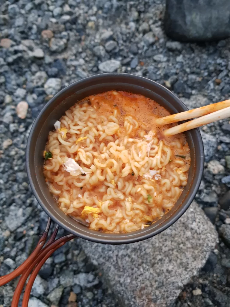 Warm and spicy, great way to heat up after a refreshing dip at the falls